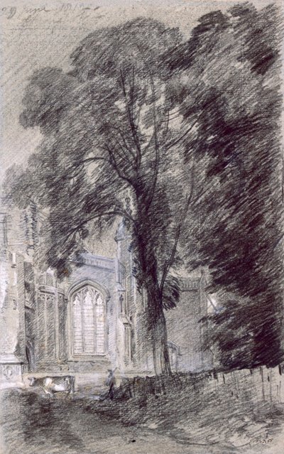East Bergholt Church - West End by John Constable